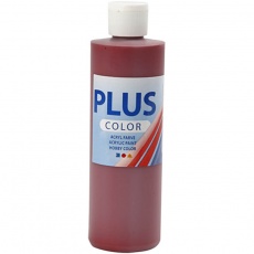 Plus Color Bastelfarbe, Altrot, 250 ml/ 1 Fl.