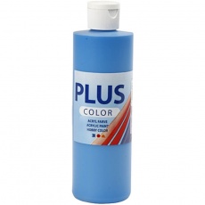 Plus Color Bastelfarbe, Primärblau, 250 ml/ 1 Fl.