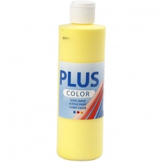 Plus Color Bastelfarbe, Primärgelb, 250 ml/ 1 Fl.