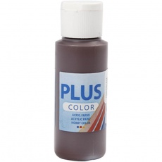 Plus Color Bastelfarbe, Schokolade, 60 ml/ 1 Fl.