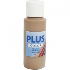 Plus Color Bastelfarbe, Hellbraun, 60 ml/ 1 Fl.