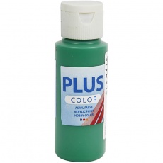 Plus Color Bastelfarbe, Brillantgrün, 60 ml/ 1 Fl.