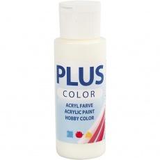 Plus Color Bastelfarbe, Naturweiß, 60 ml/ 1 Fl.