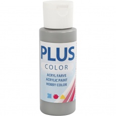 Plus Color Bastelfarbe, Regengrau, 60 ml/ 1 Fl.