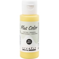 Plus Color Bastelfarbe, Primelgelb, 60 ml/ 1 Fl.