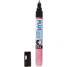 Plus Color Marker, L 14,5 cm, Strichstärke 1-2 mm, Fuchsia, 1 Stk, 5,5 ml