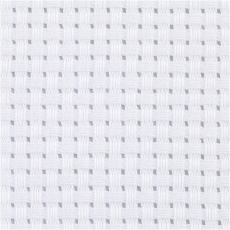 Aida-Stoff, Größe 50x50 cm, 35 Kästchen pro 10 cm, Weiß, 1 Stk