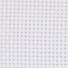 Aida-Stoff, Größe 50x50 cm, 43 Kästchen pro 10 cm, Weiß, 1 Stk