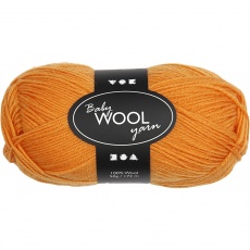 Babywolle, L 172 m, Orange, 50 g/ 1 Knäuel