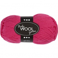 Babywolle, L 172 m, Pink, 50 g/ 1 Knäuel