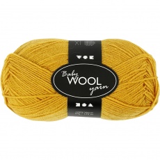 Babywolle, L 172 M, Dunkelgelb, 50 g/ 1 Knäuel
