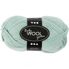 Babywolle, L 172 M, Blaßgrün, 50 g/ 1 Knäuel