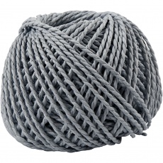 Papiergarn, Dicke 2,5-3 mm, Hellblau, 150 g, 40 m/ 1 Knäuel