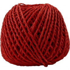 Papiergarn, Dicke 2,5-3 mm, Rot, 40 m/ 1 Knäuel, 150 g