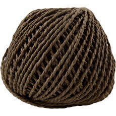 Papiergarn, Dicke 2,5-3 mm, Dunkelbraun, 150 g, 40 m/ 1 Knäuel