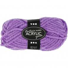 Fantasia Polyacryl-Wolle, L 35 M, Maxi, Flieder, 50 g/ 1 Knäuel