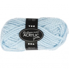Fantasia Polyacryl-Wolle, L 35 M, Maxi, Hellblau, 50 g/ 1 Knäuel