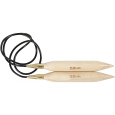Rundstricknadel, L 150 cm, Größe 25 mm, 1 Stk