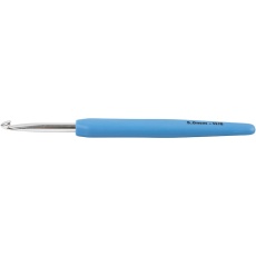 Häkelnadeln, 5, L 13,3 cm, Größe 5 mm, Blau, 1 Stk