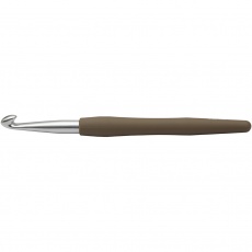 Häkelnadeln, 8, L 14,5 cm, Größe 8 mm, Braun, 1 Stk