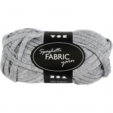 Spaghetti-Garn, L 35 M, Grau, 100 g/ 1 Knäuel
