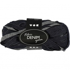 Denim-Stoffgarn, L 45 M, Blau, 100 g/ 1 Knäuel