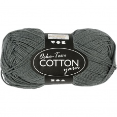 Baumwollgarn, 8/4, L 170 M, Grau, 50 g/ 1 Knäuel