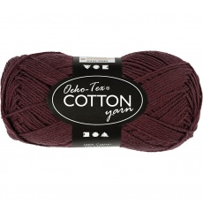 Baumwollgarn, 8/4, L 170 M, Pflaumenblau, 50 g/ 1 Knäuel