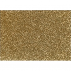 Bügelfolie, A5, Blatt 148x210 mm, Glitter, Gold, 1 Bl.