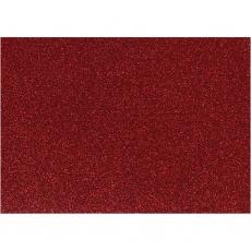 Bügelfolie, A5, Blatt 148x210 mm, Glitter, Rot, 1 Bl.
