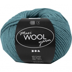Wolle, L 125 M, Petrol, 100 g/ 1 Knäuel