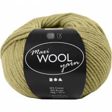 Wolle, L 125 M, Hellgrün, 100 g/ 1 Knäuel