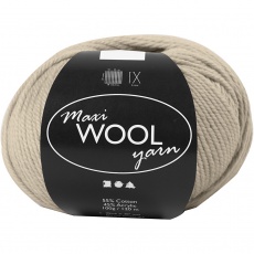 Wolle, L 125 M, Sand Melange, 100 g/ 1 Knäuel