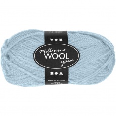 Melbourne Wool Yarn, L 92 M, Helltürkis, 50 g/ 1 Knäuel