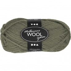 Melbourne Wolle, L 92 m, Dunkelgrün, 50 g/ 1 Knäuel