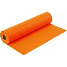 Bastelfilz, B 45 cm, Dicke 1,5 mm, 180-200 g, Orange, 5 m/ 1 Rolle