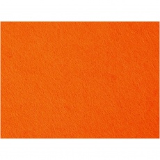 Bastelfilz, 42x60 cm, Dicke 3 mm, Orange, 1 Bl.