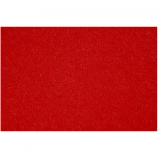 Bastelfilz, Blatt 42x60 cm, Dicke 3 mm, Rot, 1 Bl.