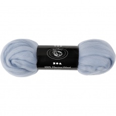 Merinowolle, Dicke 21 my, Arktisblau, 100 g/ 1 Pck