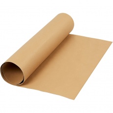 Kunstlederpapier, B 50 cm, Einfarbig, 350 g, Hellbraun, 1 m/ 1 Rolle