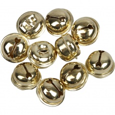 Schellen, D 13+15+17 mm, Gold, 12 sort./ 1 Pck