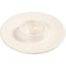 Eierbecher, D 9,8 cm, Lochgröße 3,9 cm, Weiß, 12 Stk/ 1 Pck