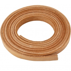 Lederband , B 10 mm, Dicke 3 mm, Natur, 2 m/ 1 Pck