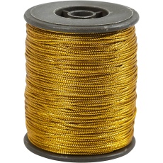 Anhängerband, Dicke 0,5 mm, Gold, 100 m/ 1 Rolle