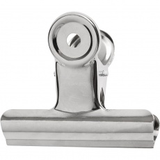 Bulldog-Klammer, B 7,5 cm, Silber, 6 Stk/ 1 Pck
