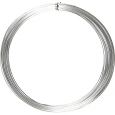 Aluminiumdraht, rund, Dicke 1 mm, Silber, 16 m/ 1 Rolle