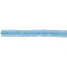 Chenilledraht, L 30 cm, Dicke 9 mm, Blau, 25 Stk/ 1 Pck