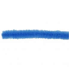 Chenilledraht, L 30 cm, Dicke 15 mm, Dunkelblau, 15 Stk/ 1 Pck
