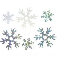 Pailletten - Sortiment, Größe 25+45 mm, Hellblau, Silber, Weiß, 30 g/ 1 Pck