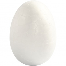 Styropor-Eier, H 4,8 cm, Weiß, 100 Stk/ 1 Pck